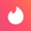 Virtual Number for Service:  Tinder (Icon)